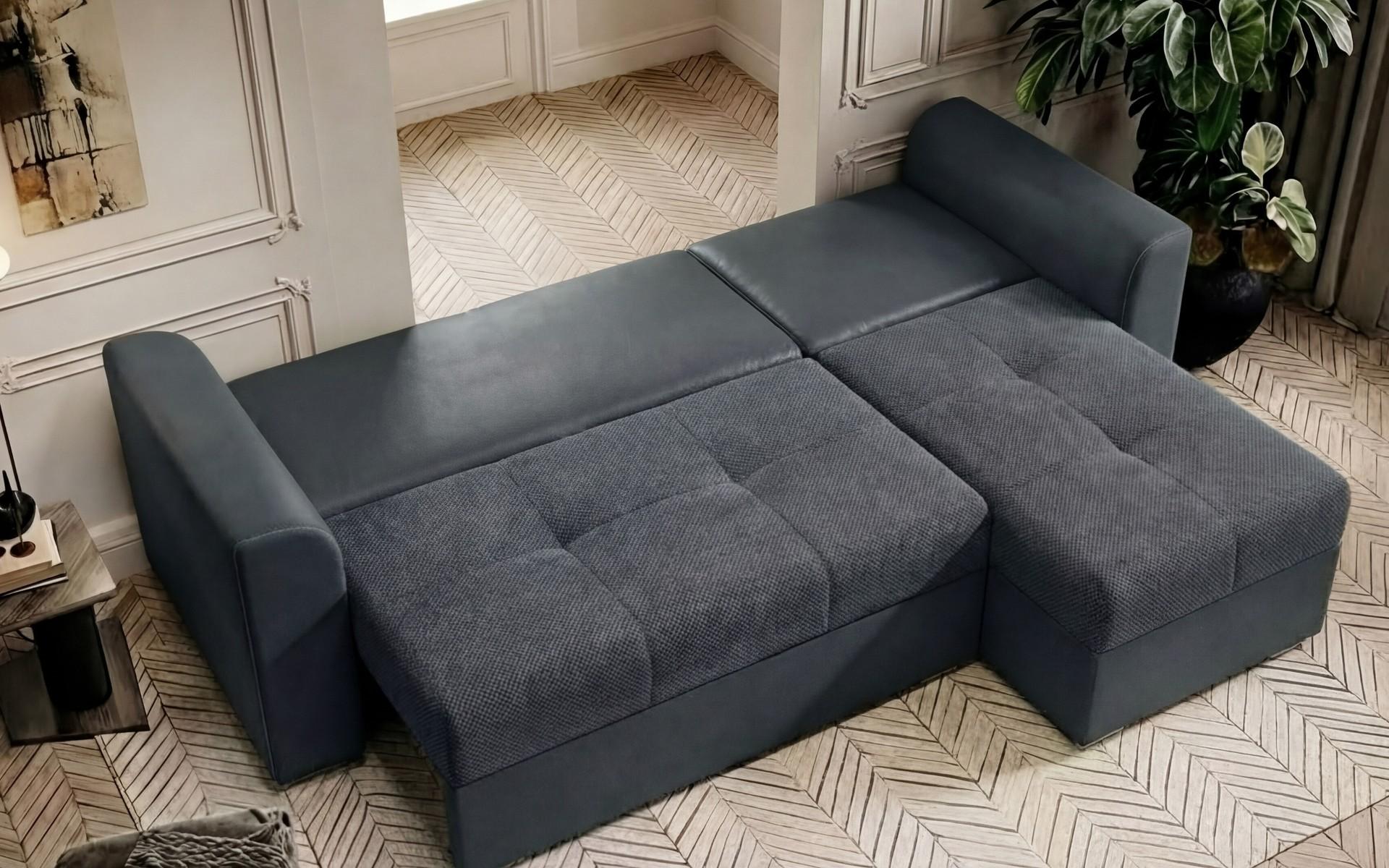 Coltar extensibil Jovani, gri + negru  3